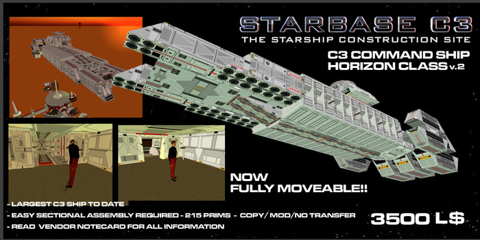 C3 Horizon v.2 STARSHIP Boxed Kit SLV tagScifi