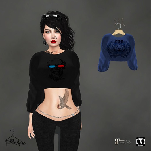 Pixra Sermin Blouse Blue