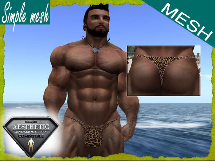 SM Leopard Micro Thong Aesthetic