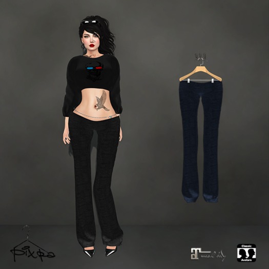 Pixra Sermin Pants Blue