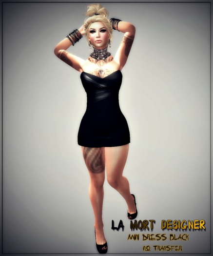 LM -  Mini Dress Rebel - BLACK