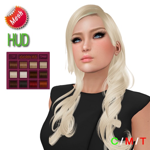 eDeLsToRe woman mesh hair " Clara " incl 12 color HUD