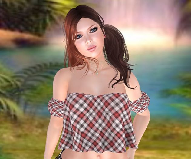 Red Plaid - Gypsy Top