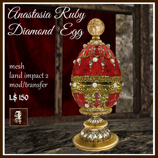 *IOLAIR* Anastasia Ruby Diamond Egg Box