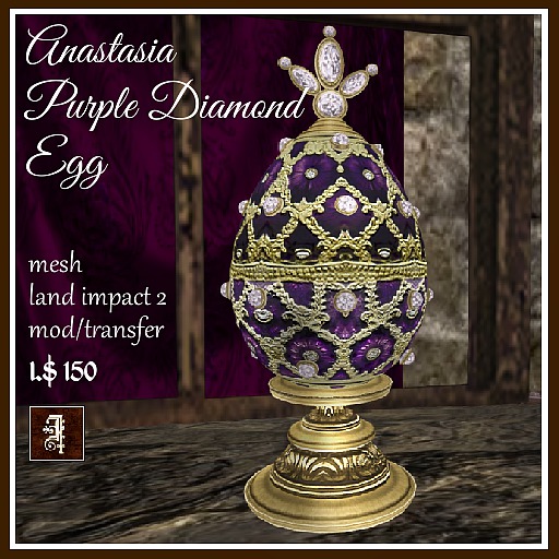 *IOLAIR* Anastasia Purple Diamond Egg Box