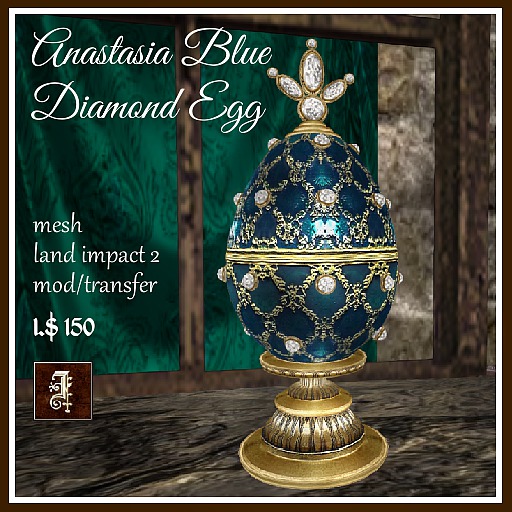 *IOLAIR* Anastasia Blue Diamond Egg Box