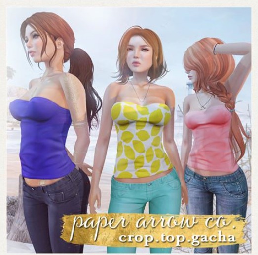 paper.arrow - crop.top.gacha lemons [m.lara] RARE