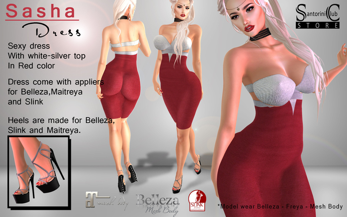 :SC: Sasha Dress ~ Red ~