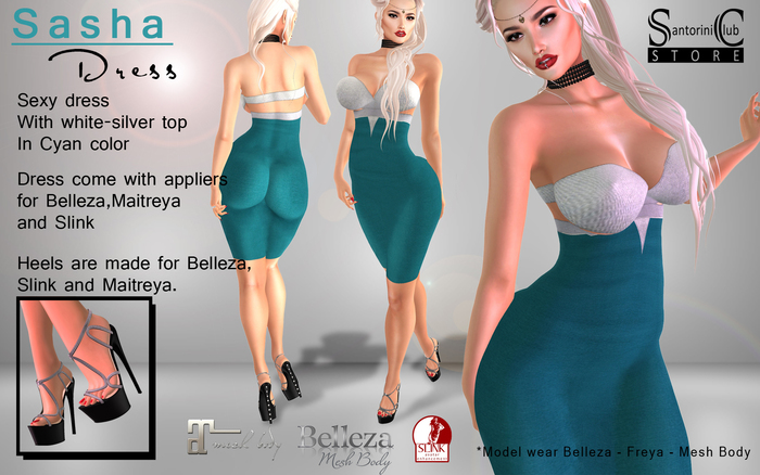 :SC: Sasha Dress ~ Cyan ~