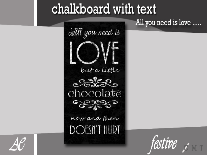 *AE* Festive Chalkboard Love