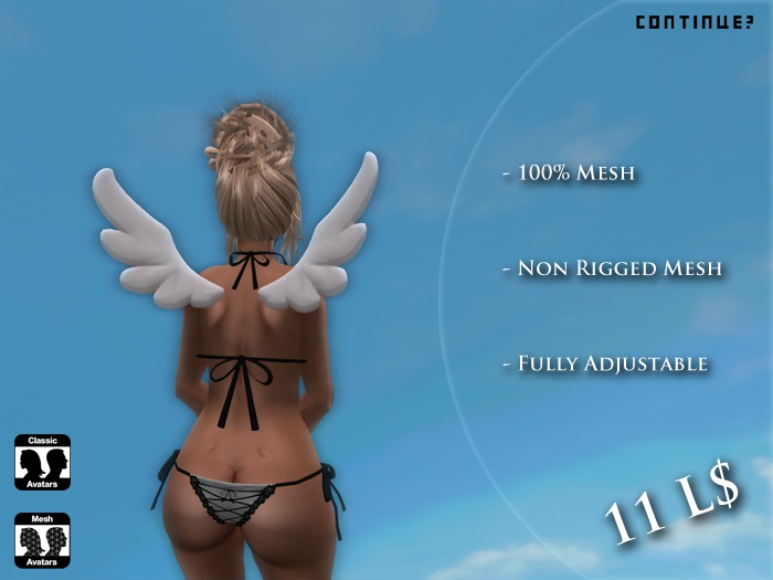 ~ Continue - Cute Angel Wings ~