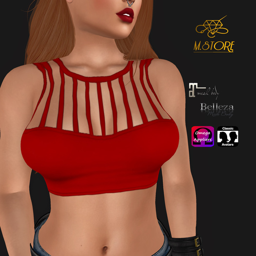 {M.STORE}Top Meridith Red - App Maitreya//Belleza//Omega