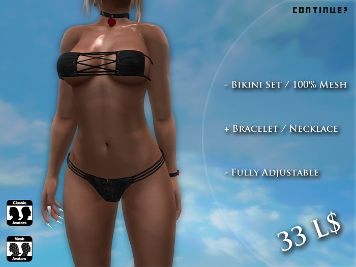 ~ Continue - Leather Bikini Set ~