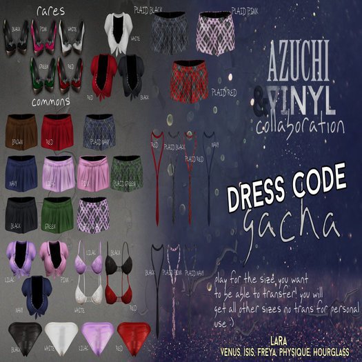 [Azuchi-Vinyl] Dress Code Gacha -Heels MAITREYA RED RARE