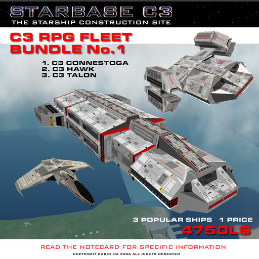 C3 STARSHIP /SPACESHIP BUNDLE 1 SLV tagScifi