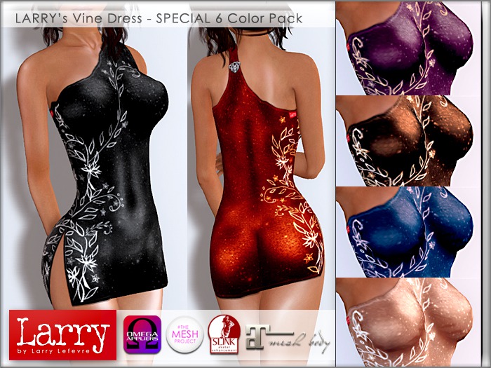 LARRY JEANS - Vine Dress (6 Color Pack)