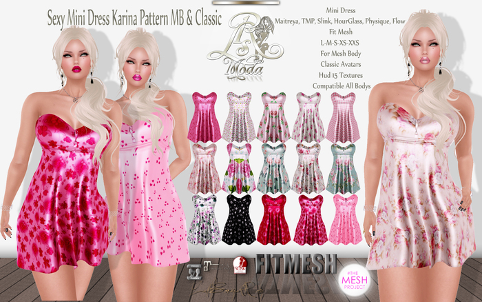 LSR - Sexy Mini Dress Karina Pattern MB & Classic