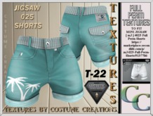 JIGSAW 025 SHORTS T22 FULL PERM TEXTURE