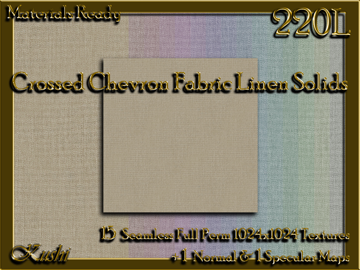 !Kushi! CrossedChevronLINEN Textures -WEAR TO UNPACK