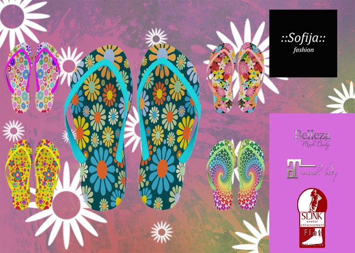 ::SF:: Flower Power Flip Flops w/HUD