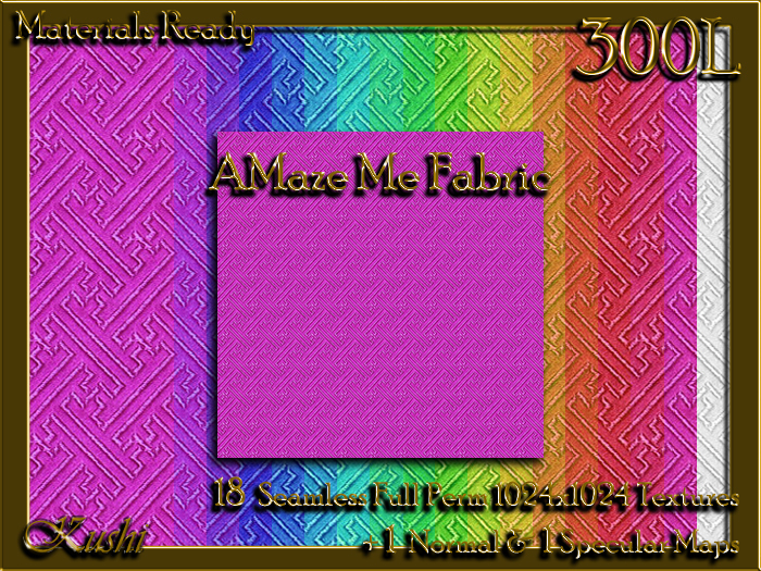 !Kushi! AMazeMe Textures -WEAR TO UNPACK