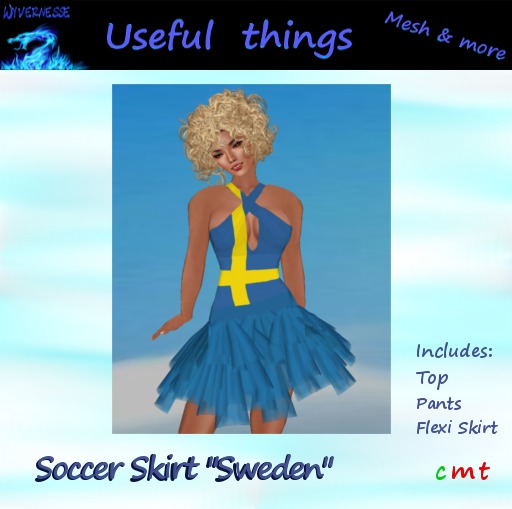 AWD Soccer Skirt "Sweden" (Box)