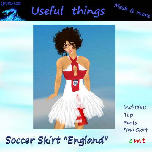AWD Soccer Skirt "England" (Box)