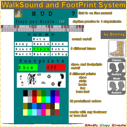 WalkSound and FootPrint System