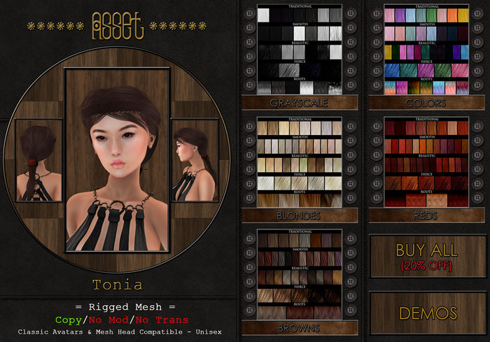 > Asset < Tonia Hair - DEMOS