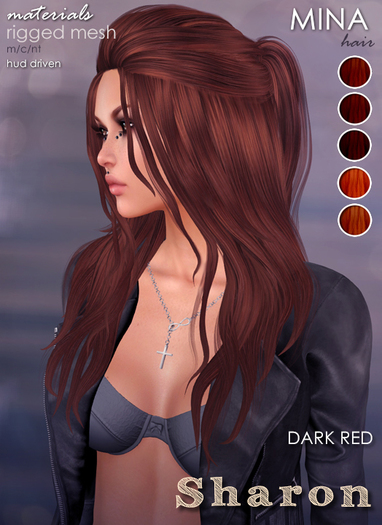 MINA - Sharon - Dark red