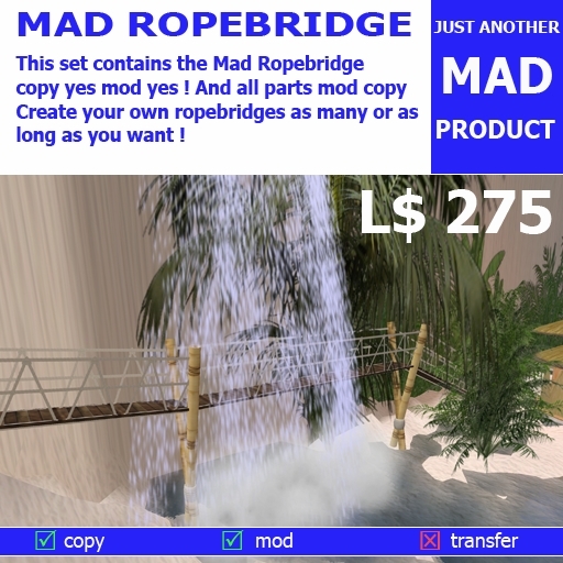 MAD Ropebridge Prefab & Builders Kit [Boxed]