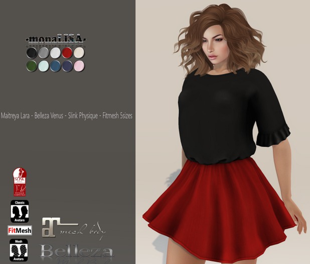 -mL- Ruxandra Dress (Maitreya/Venus/Physique/Fitmesh) - HUD