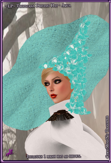 ~LP~ Hat Tropicana [BOXED] Aqua