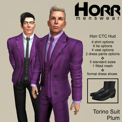 -HORR- Mesh Torino Suit - Plum CTC [BOXED]