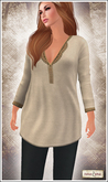 [V/W] Off Duty Outfit Pearl - Classic & Mesh Avatar Medieval Fantasy Tunic & Leggins