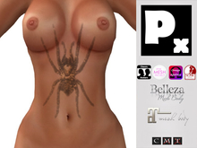 [Px] Spider belly tattoo