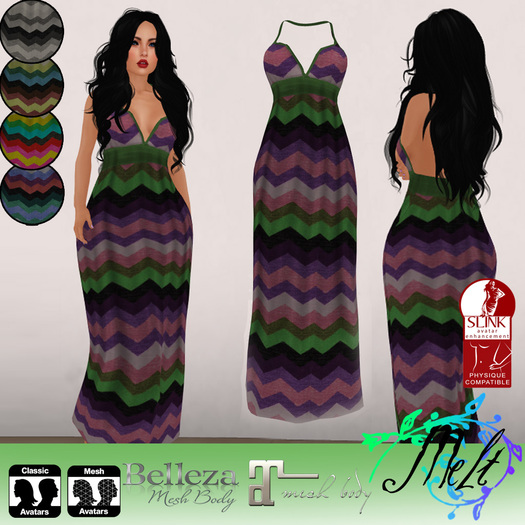 {Melt} ZigZag Dress FATPACK