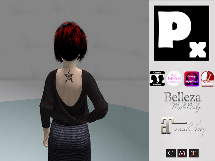 Treble Clef Barnstar NapeTattoo