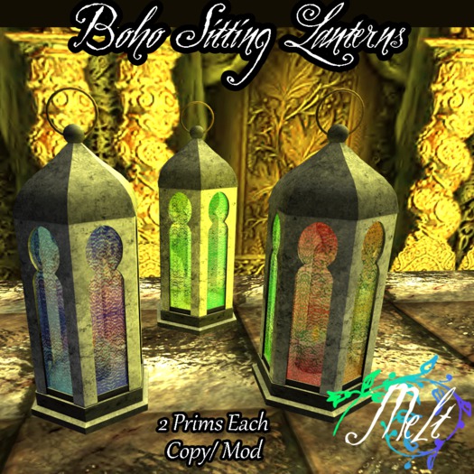 {Melt} Boho Sitting Lanterns
