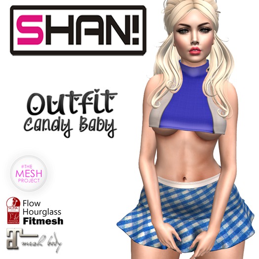 (Shan!) Outfit Candy Baby Blue