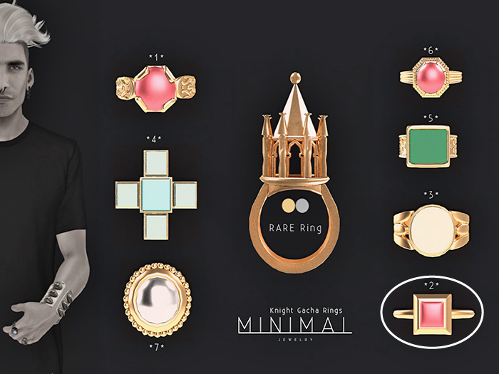 MINIMAL - Knight Ring *2* Gold