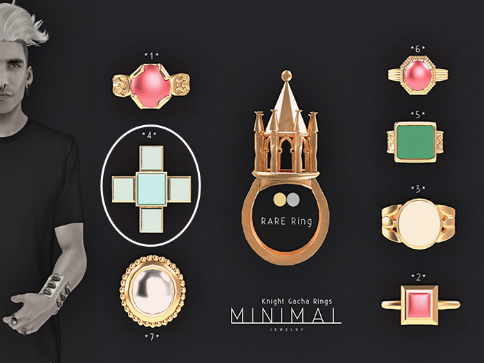 MINIMAL - Knight Ring *4* Gold