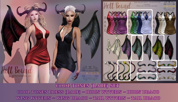 Storybook - Hell Bound - COOL TONES (RARE) + 2 COMPLETE SET WINGS