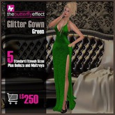 The Butterfly Effect::Glitter Gown Green