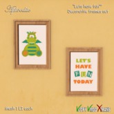Aphrodite "Lets have fun" cute dragon frames set