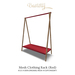 Mesh clothing rack red basteth