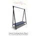 Mesh clothing rack blue basteth