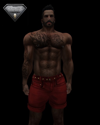 HOTLINE SPRING SHORTS RED STUDDED