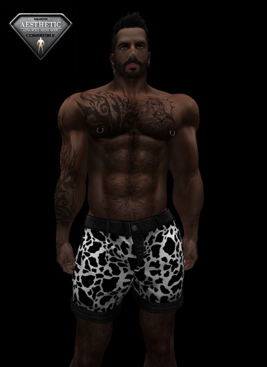 HOTLINE SPRING SHORTS COW PRINT
