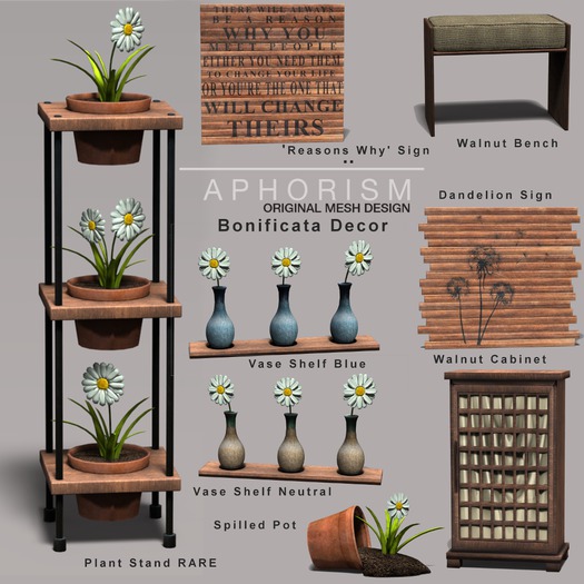 !APHORISM! Vase Shelf Blue